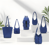 橢圓帆船式設計環保rpet再生料月牙包lulu輕便調節肩帶單肩包定制